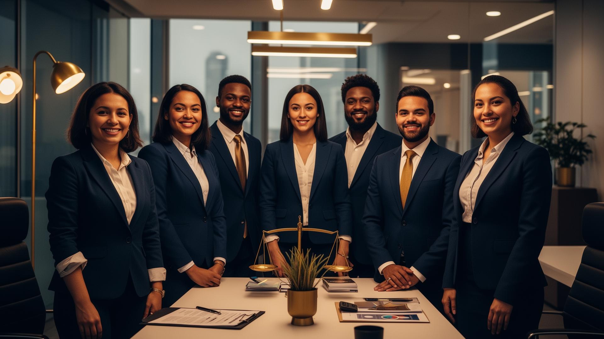 Estrella Insurance sales team in their office